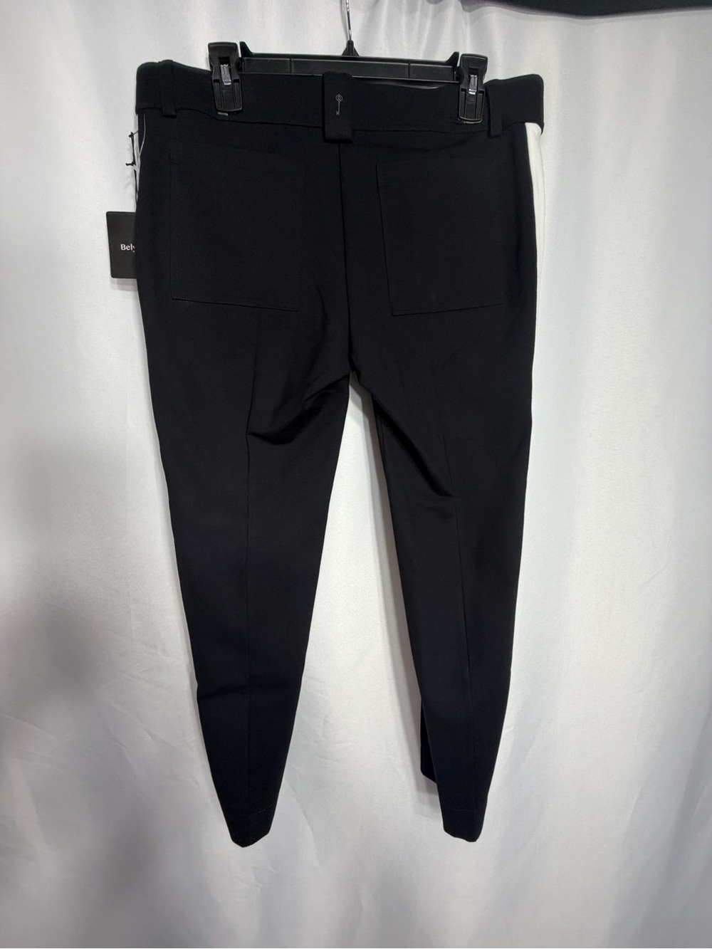 Belyn Key Black Pants with White Side Stripe size L new w tags - Picture 7 of 12